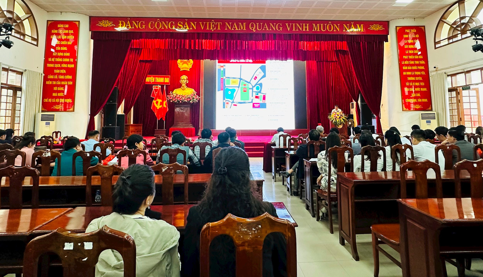Quang cảnh Hội nghị triển khai nhiệm vụ tại Lễ khai hội Bình Đà năm 2024