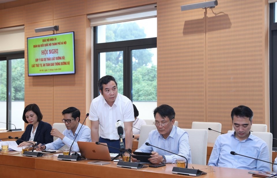 PGS.TS Vũ Hoài Nam Trường Đại học Xây dựng phát biểu tại hội nghị