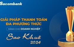 4 năm liền Sacombank được vinh danh nhận giải thưởng Sao Khuê