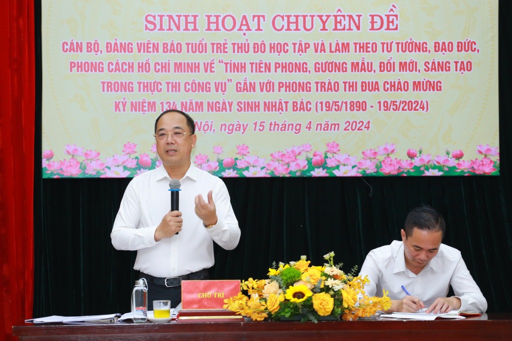 đồng chí Nguyễn Mạnh Hưng, Bí thư chi bộ, Tổng Biên tập Báo Tuổi trẻ Thủ đô