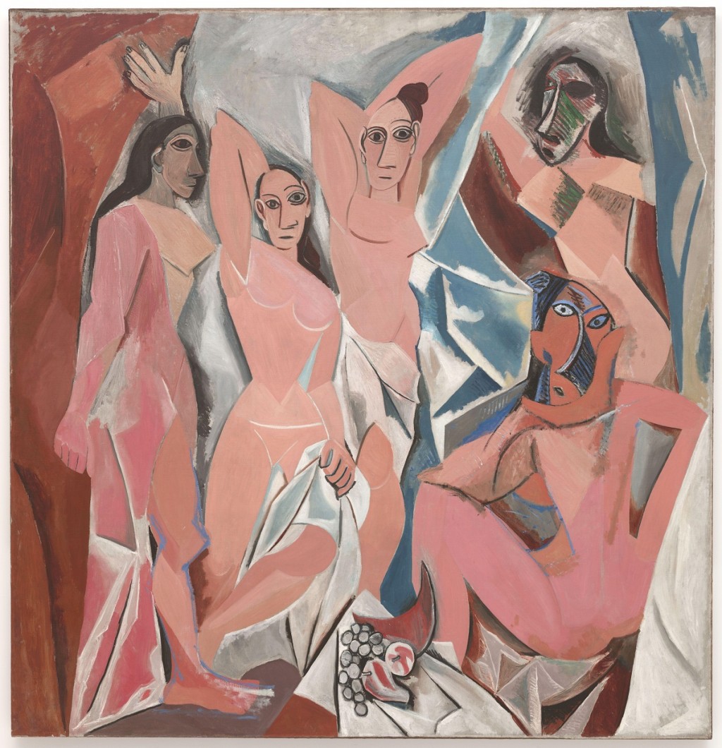 Tác phẩm Les Demoiselles d’ Avignon - Những cô nàng ở Avignon - 1907 - Sơn dầu trên toan của nghệ sĩ Pablo Picasso