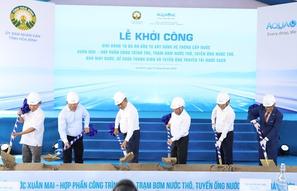 Khởi công dự án cấp nước khu vực phía Nam Hà Nội và tỉnh Hòa Bình