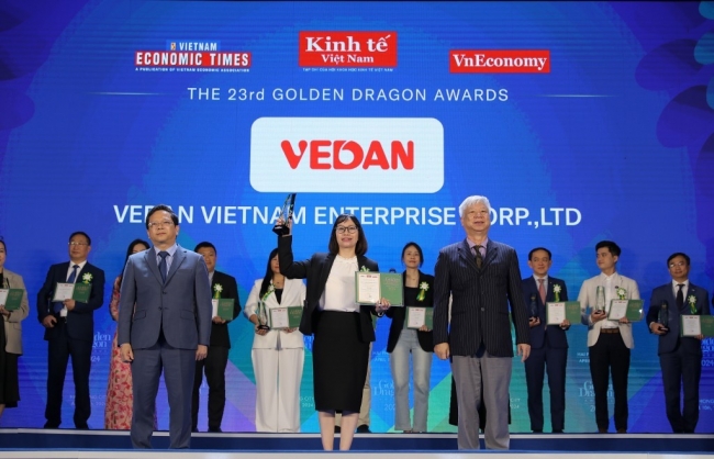 Vedan Việt Nam lần thứ 3 được vinh danh Giải thưởng Rồng Vàng