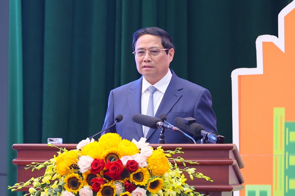 Thủ tướng chỉ rõ những nhiệm vụ, giải pháp trọng tâm để Lạng Sơn phát triển nhanh, bền vững - Ảnh: VGP/Nhật Bắc