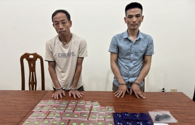 Yên Thành (Nghệ An): 2 đối tượng mua bán trái phép chất ma túy xuyên quốc gia
