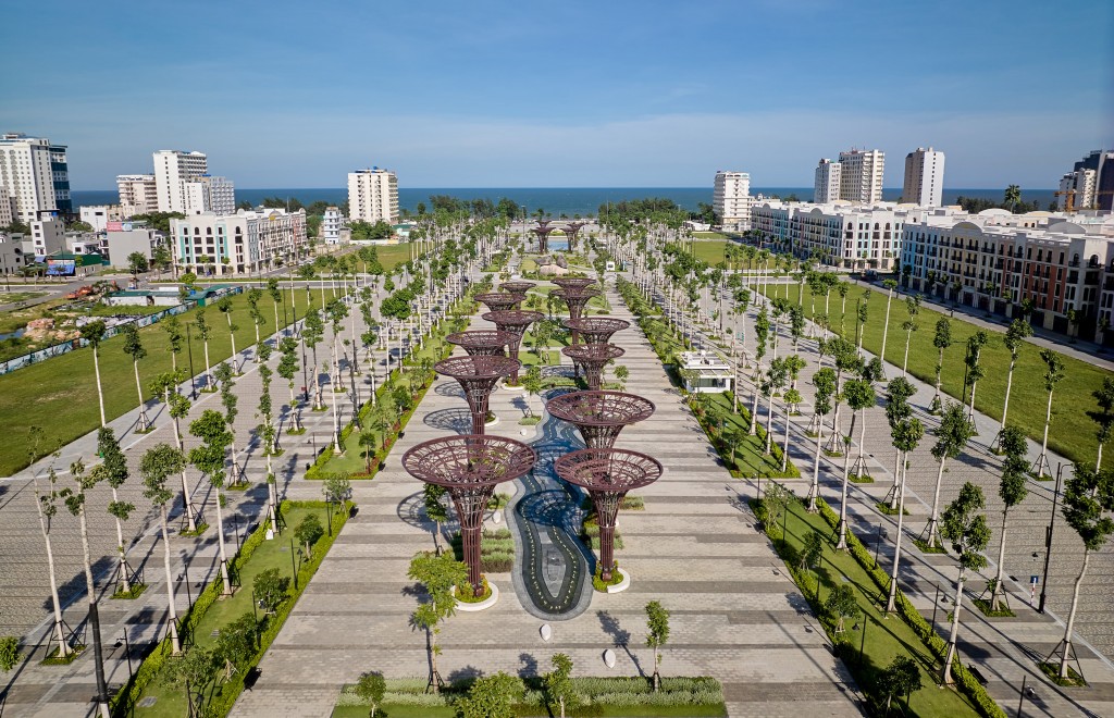 Không gian hiện đại của Quảng trường biển và trục cảnh quan lễ hội TP Sầm Sơn