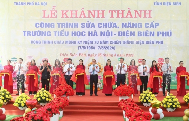 Khánh thành công trình 65 tỷ đồng Hà Nội hỗ trợ tỉnh Điện Biên