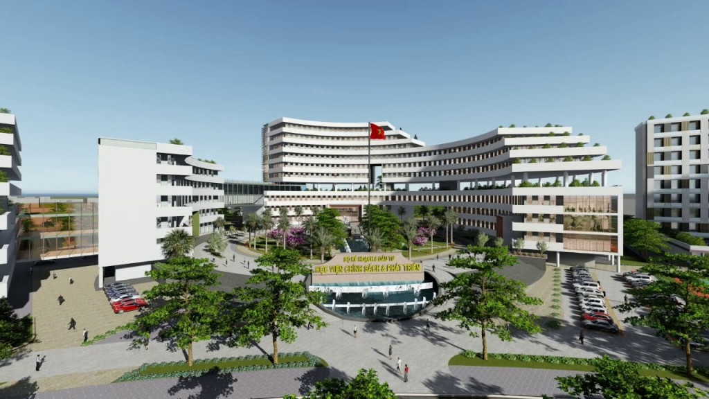 Công trình Học viện Chính sách và Phát triển (cơ sở Nam An Khánh)- Do Tổng công ty UDIC thi công