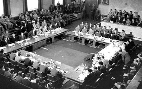 Hội nghị Geneve bàn về lập lại hòa bình ở Đông Dương - Ảnh tư liệu Bộ Ngoại giao