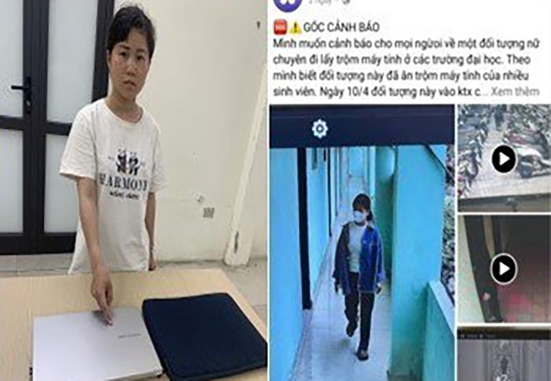 Đối tượng Trần Thị Hiền và những thông tin, hình ảnh về hành vi trộm cắp bị tố trên mạng xã hội