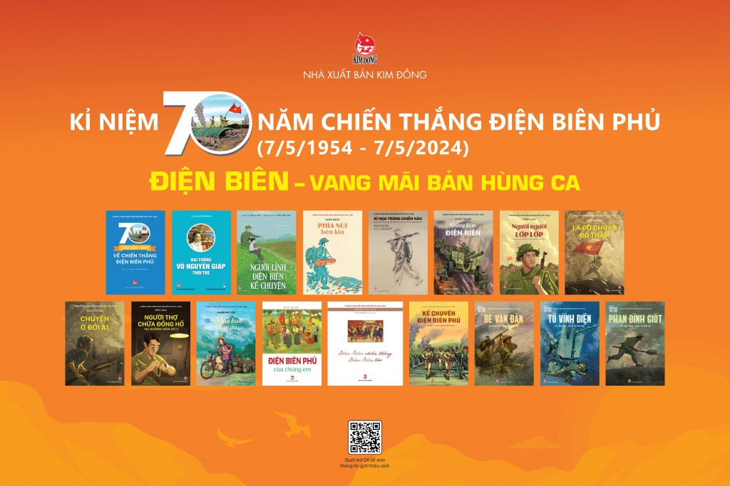 Bộ ấn phẩm kỉ niệm 70 năm chiến thắng Điện Biên Phủ của NXB Kim Đồng
