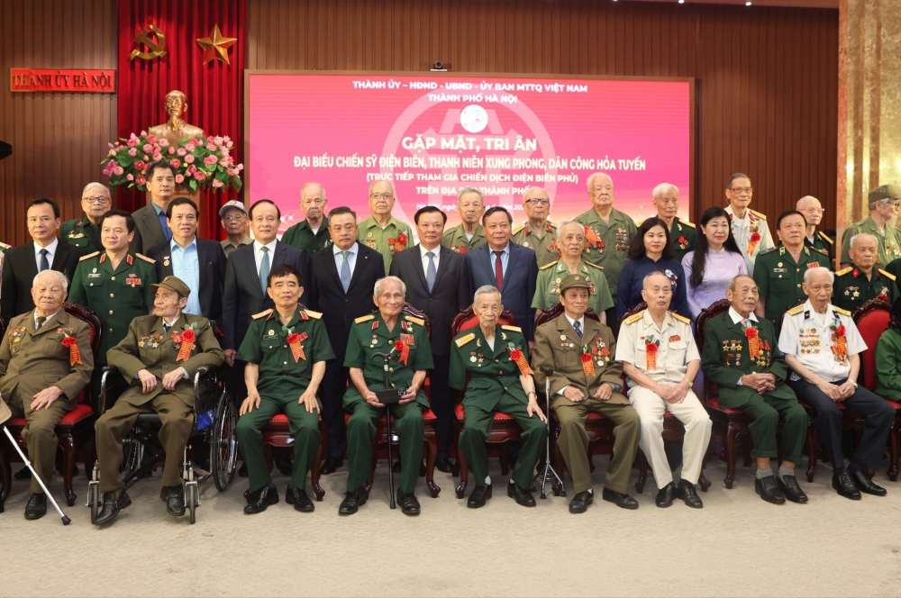 Hà Nội gặp mặt, tri ân cựu binh tham gia Chiến dịch Điện Biên Phủ