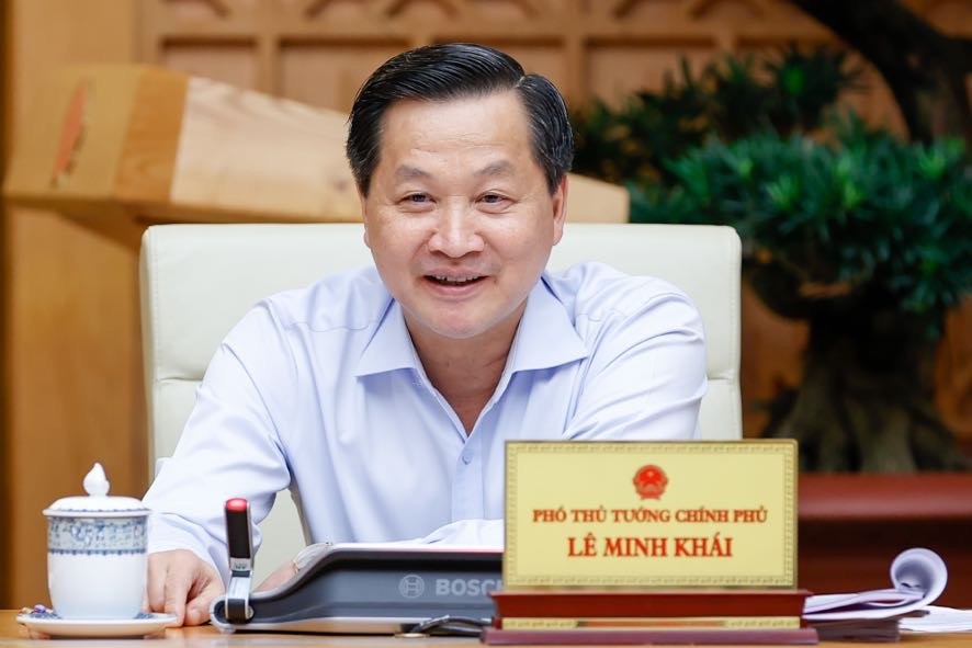 Phó Thủ tướng Lê Minh Khái phát biểu tại phiên họp - Ảnh: VGP/Nhật Bắc