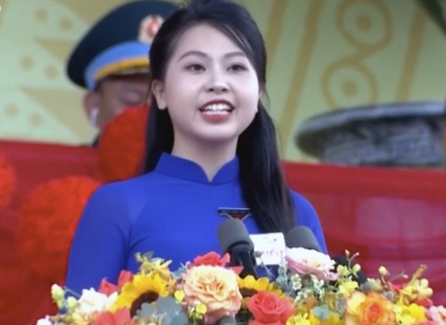 Vũ Quỳnh Anh phát biểu tại chương trình