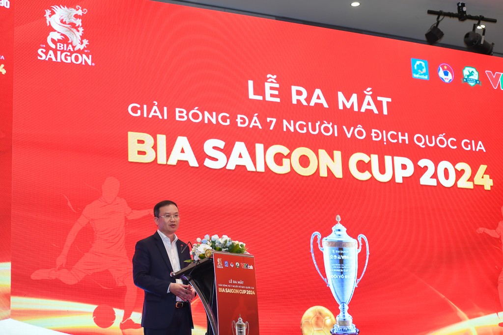 Nguyễn Hồng Minh - Phó Cục trưởng Cục Thể dục Thể thao phát biểu