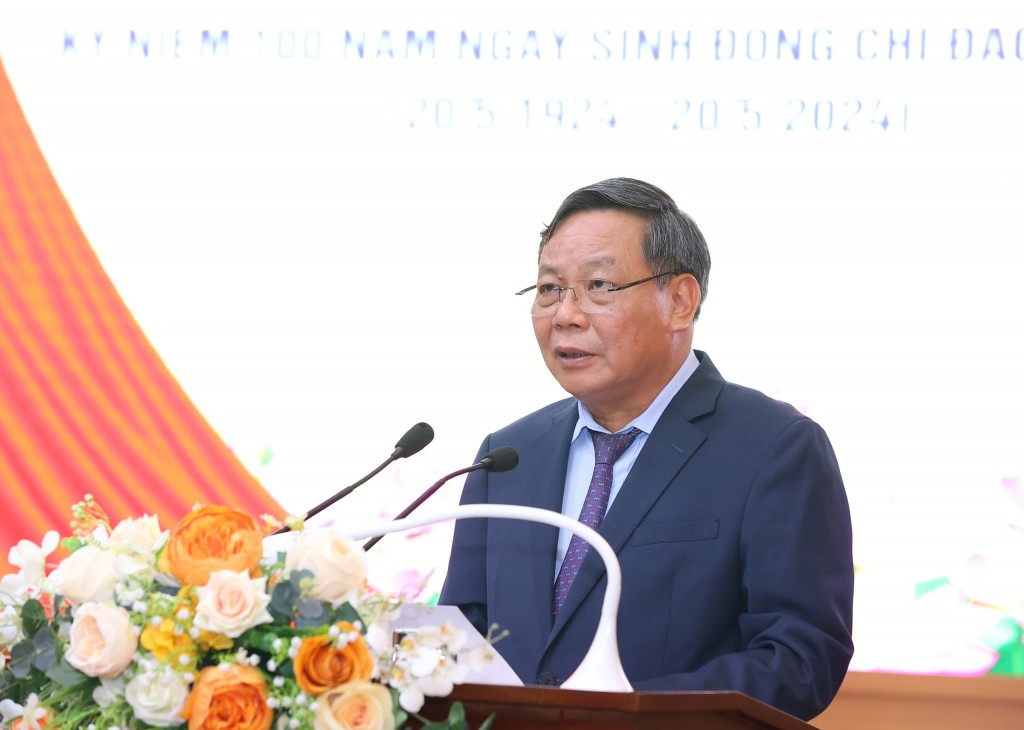 đồng chí Nguyễn Văn Phong, Phó Bí thư Thành uỷ Hà Nội  phát biểu khai mạc Hội thoả