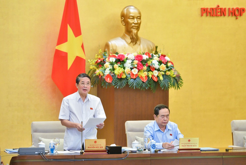 Phó Chủ tịch Quốc hội Nguyễn Đức Hải kết luận nội dung phiên họp.
