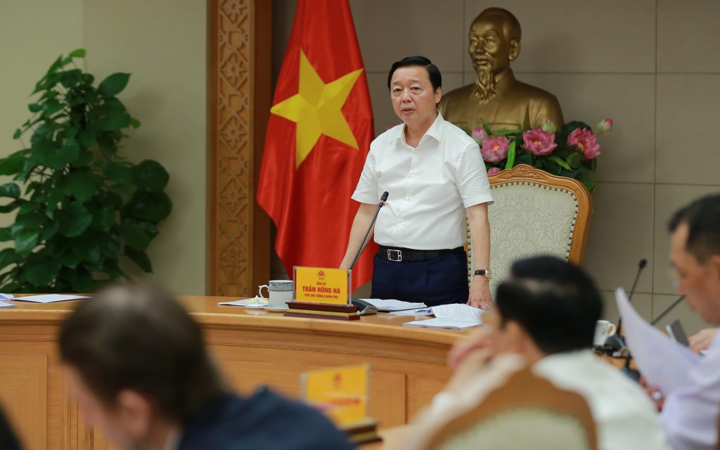 Phó Thủ tướng Trần Hồng Hà cho biết, cơ chế mua bán điện trực tiếp đã được xác định trong Luật Điện lực, là nền tảng tiến tới xây dựng thị trường điện cạnh tranh - Ảnh: VGP/Minh Khôi