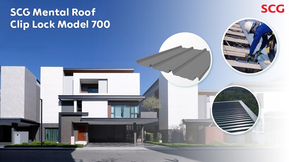 Giải pháp mái ngói SCG Metal Roof Clip Lock 700