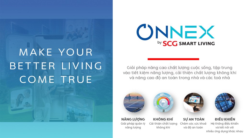 Giải pháp Onnex by SCG Smart Living hướng tới chất lượng cuộc sống tốt hơn trong tương lai