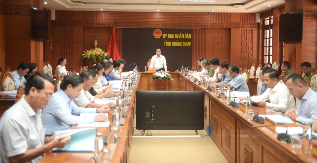 Quang cảnh cuộc họp (Ảnh: quangnam.gov.vn)