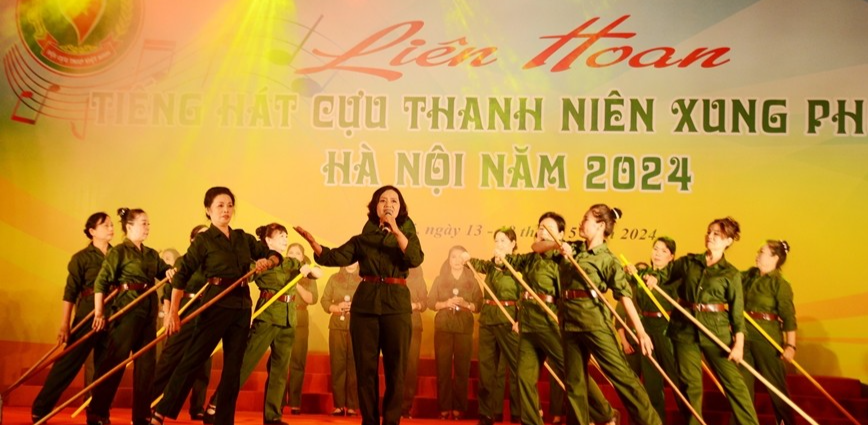 Tiết mục tham dự Liên hoan Tiếng hát cựu thanh niên xung phong - Hà Nội năm 2024