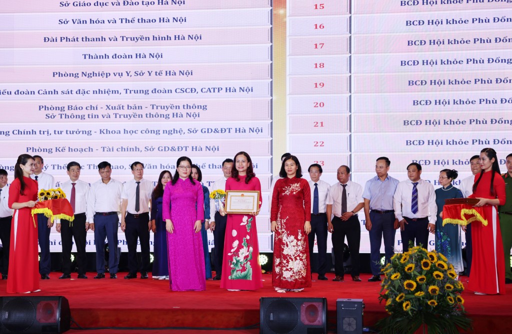 Gần 900 học sinh Thủ đô tham dự Hội khỏe Phù Đổng toàn quốc