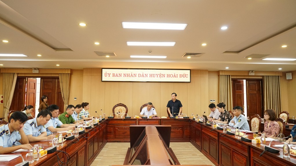 Đoàn kiểm tra liên ngành công tác an toàn thực phẩm số 1 của thành phố Hà Nội kiểm tra tại địa bàn huyện Hoài Đức