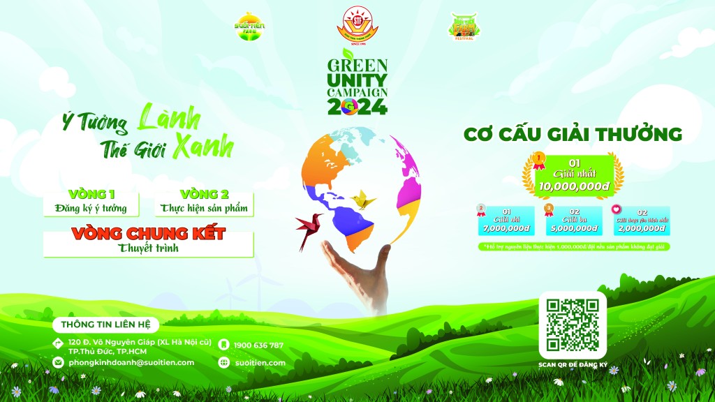 Tổng giá trị giải thưởng cuộc thi Green Unity Campaign lên đến 50 triệu đồng.