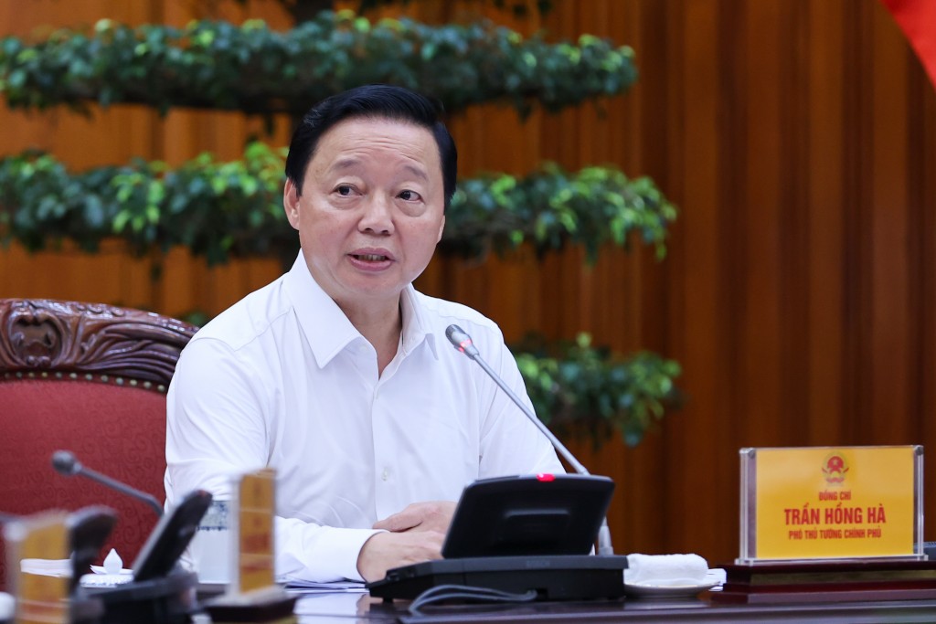 Phó Thủ tướng Chính phủ Trần Hồng Hà phát biểu - Ảnh: VGP/Nhật Bắc