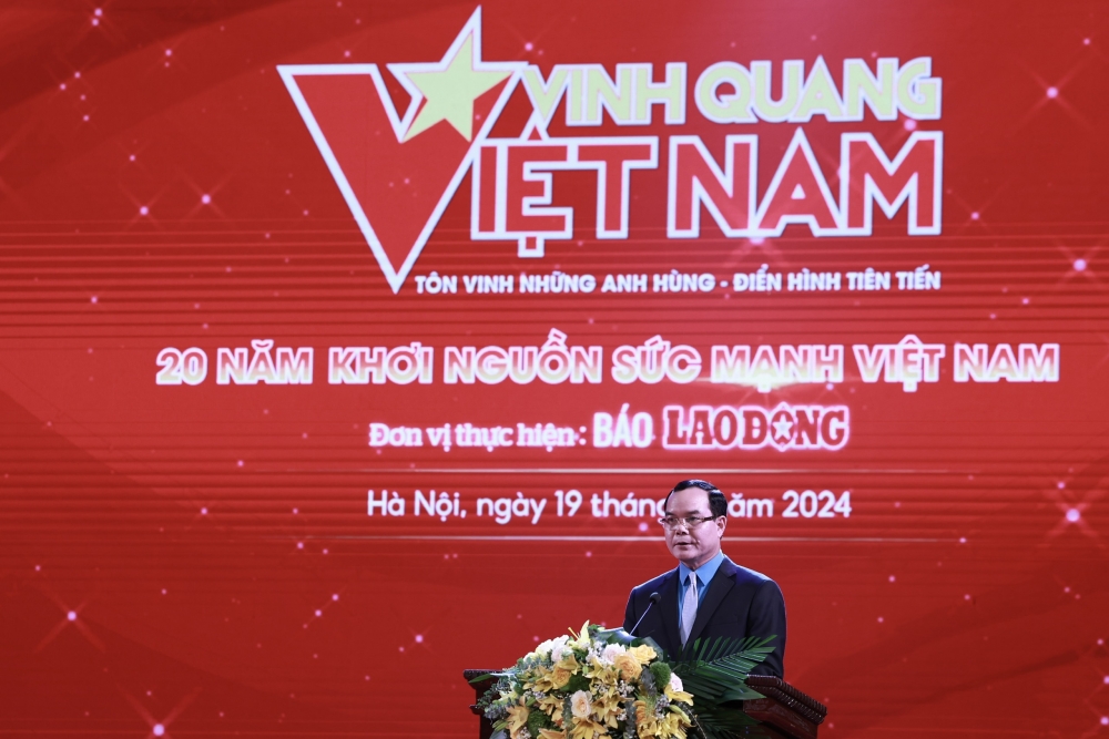 Chủ tịch Tổng Liên đoàn Lao động Việt Nam Nguyễn Đình Khang. Ảnh: Hải Nguyễn