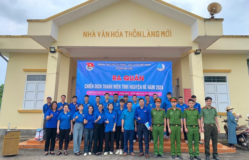 Quảng Ninh: Tuổi trẻ huyện Ba Chẽ ra quân chiến dịch tình nguyện hè năm 2024
