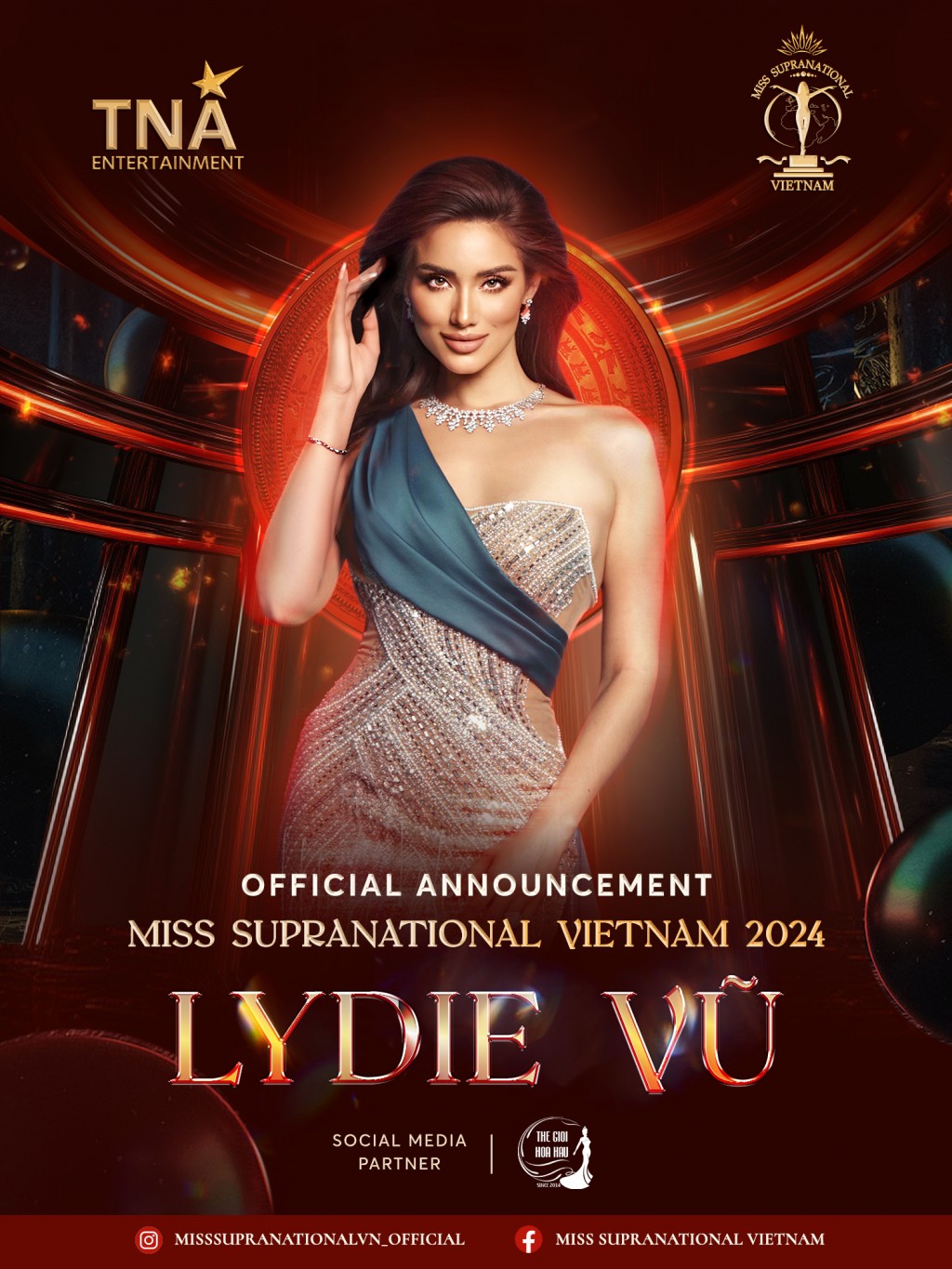 Lydie Vũ đại diện Việt Nam tham dự Miss Supranational 2024