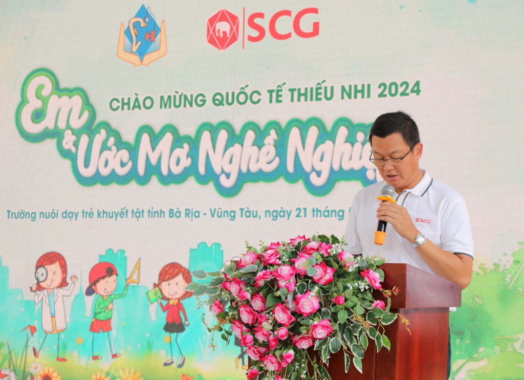 Ông Praween Wirotpan, Tổng Giám đốc SCG Việt Nam phát biểu tại sự kiện
