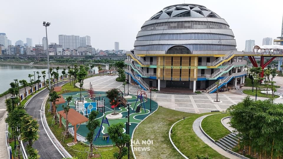 Cận cảnh Cung Thiếu nhi Hà Nội sắp khánh thành Cận cảnh Cung Thiếu nhi Hà Nội sắp khánh thành
