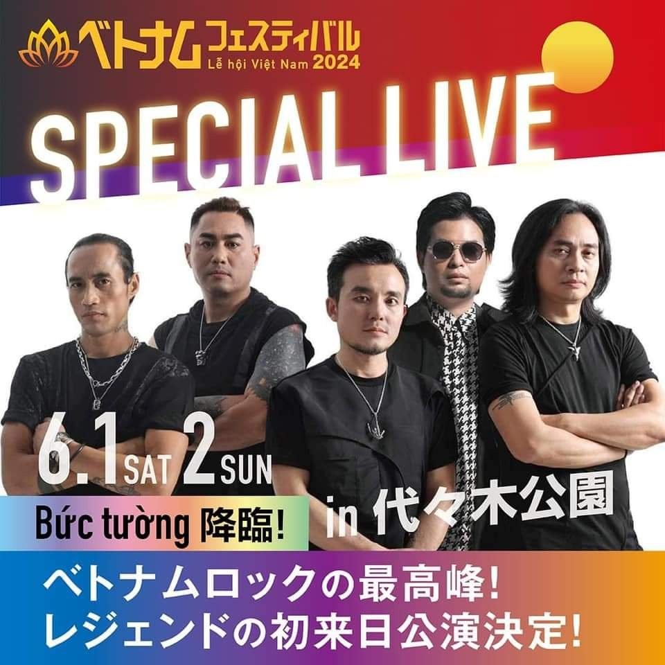Ban nhạc Bức Tường tham dự Lễ hội Vietnam Festival 2024 tại Nhật Bản