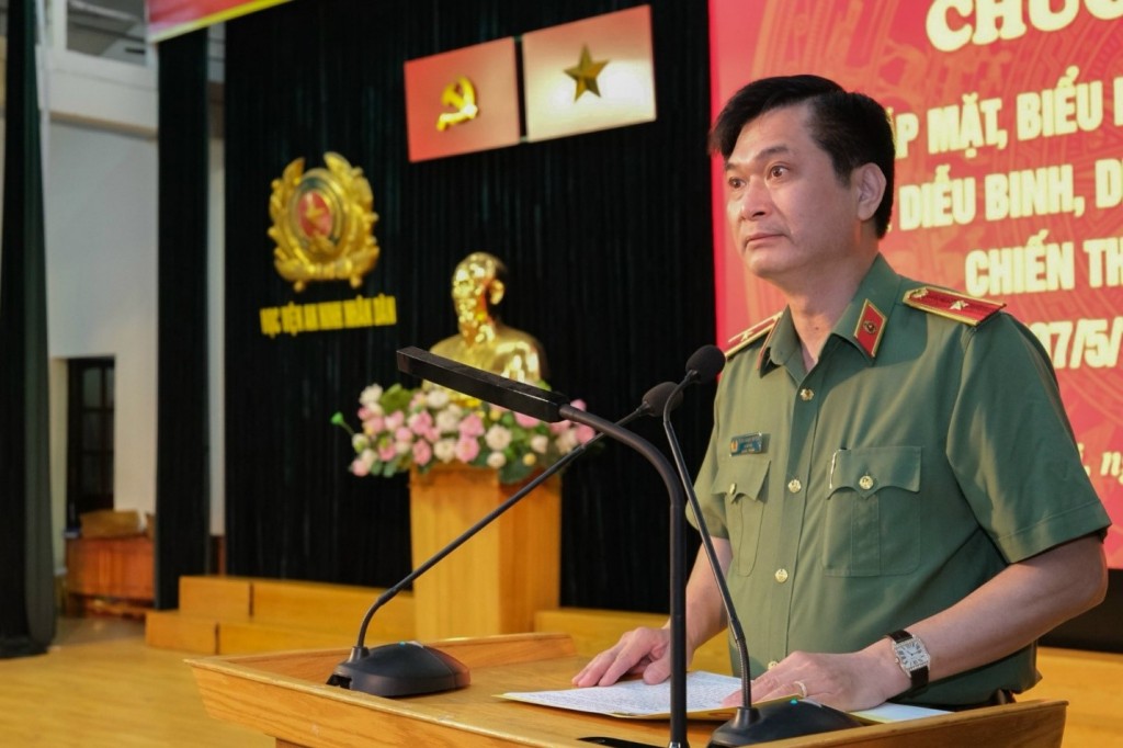Đ/c Thiếu tướng, PGS.TS Trịnh Ngọc Quyên – Giám đốc Học viện phát biểu chỉ đạo tại chương trình