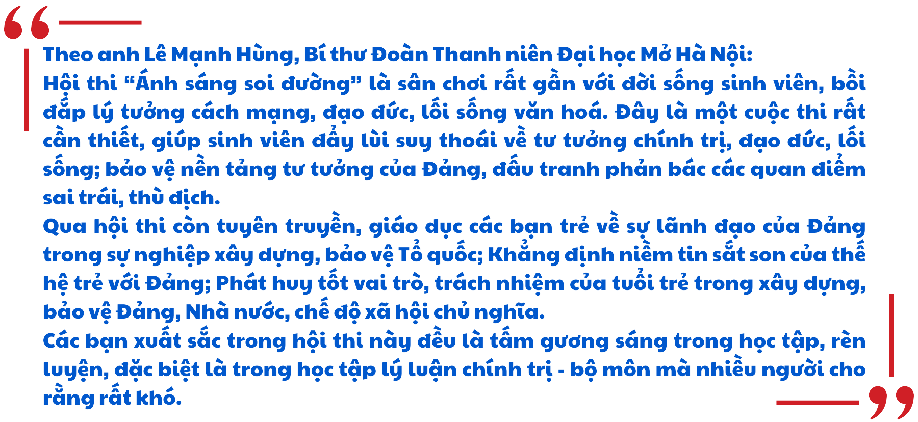 Bài 2: “Ánh sáng soi đường” của các bạn trẻ