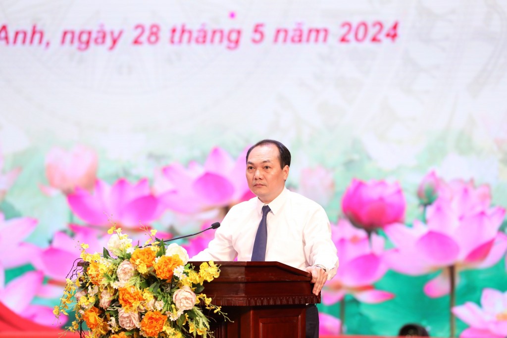 Đồng chí Nguyễn Anh Dũng phát biểu tại sự kiện