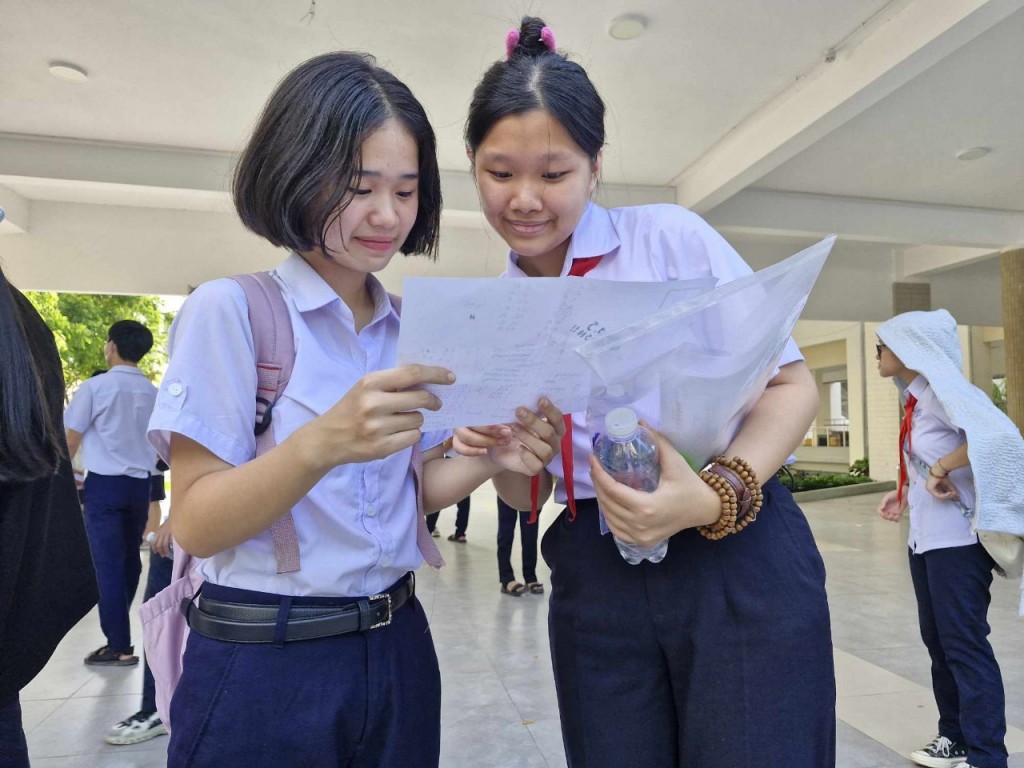 Nhiều thí sinh đánh giá đề thi năm nay tương đối dễ, không có nhiều câu hỏi hóc búa hay gây khó khăn.