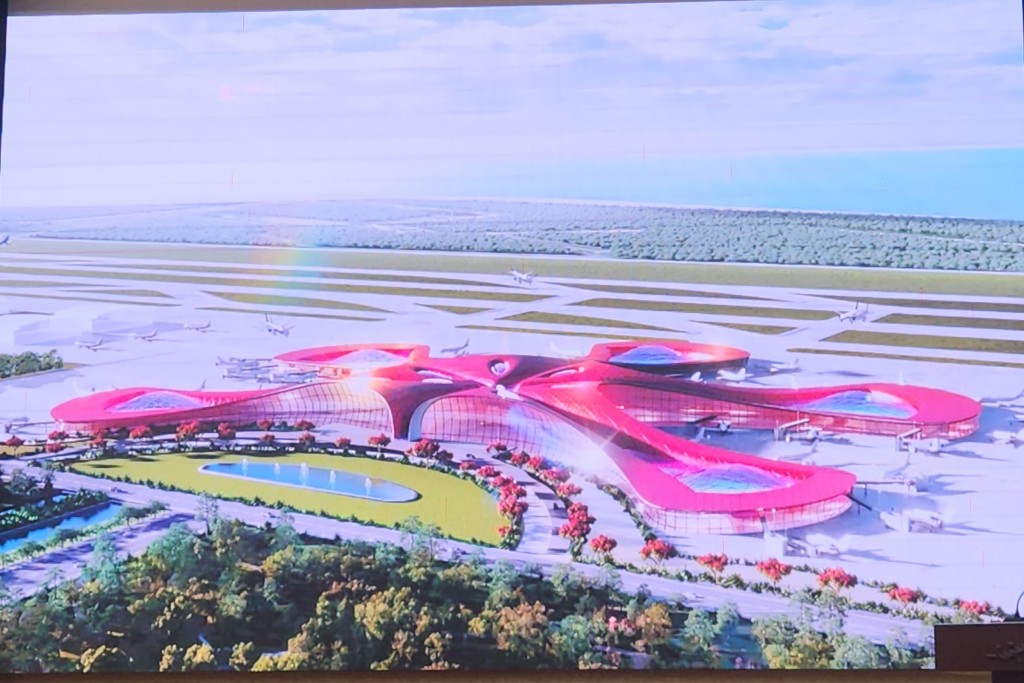 Sân bay Tiên Lãng được thiết kế theo hình Hoa Phượng Đỏ