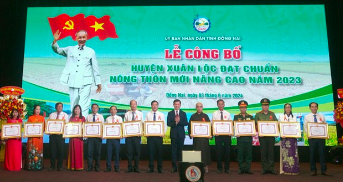 Đồng Nai: Huyện Xuân Lộc đạt chuẩn Nông thôn mới nâng cao