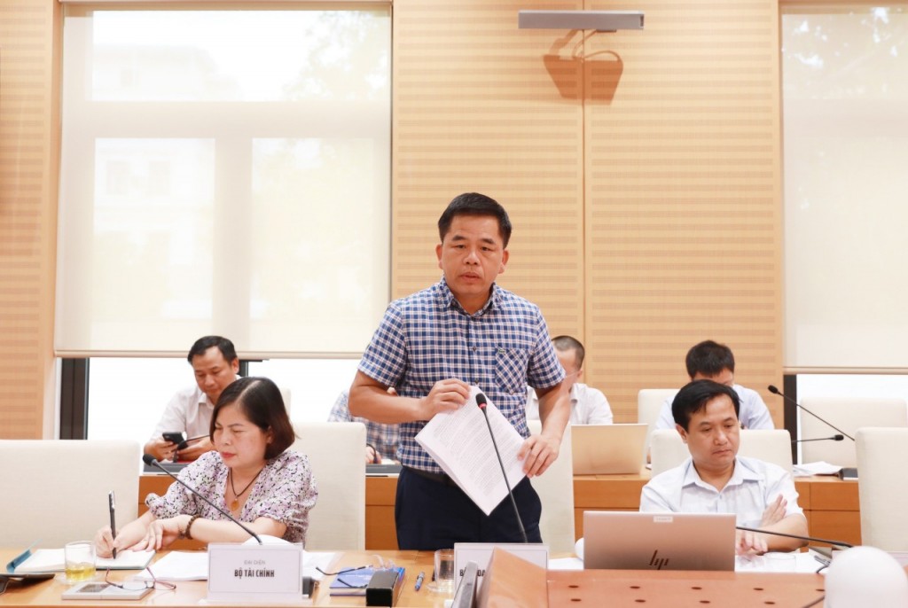 Đại diện Bộ Khoa học - Công nghệ phát biểu ý kiến tại cuộc họp