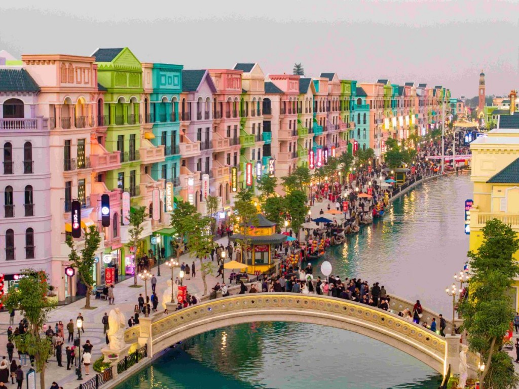 The Venice đậm phong cách châu Âu với lối kiến trúc lãng mạn nước Ý là điểm đến thu hút hàng triệu du khách