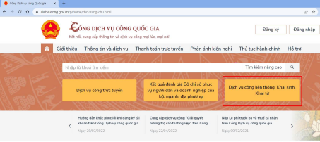 Truy cập vào cổng Dịch vụ công quốc gia (tại địa chỉ dichvucong.gov.vn) hoặc trên ứng dụng VNelD, lựa chọn mục dịch vụ để thực hiện nộp hồ sơ trực tuyến.