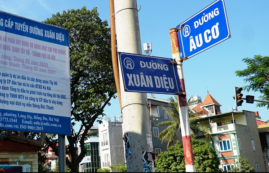 Hà Nội: Phân luồng giao thông phục vụ thi công đường Âu Cơ