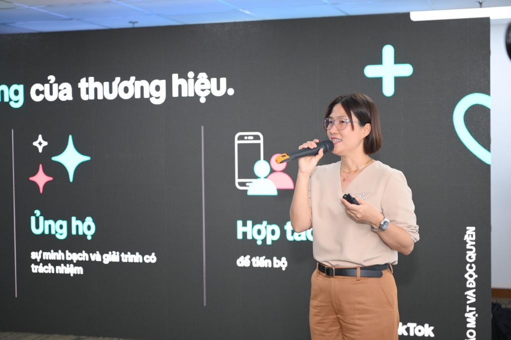 Chị Naree Nguyễn, Giám đốc Kinh doanh khối Khách hàng, TikTok Việt Nam