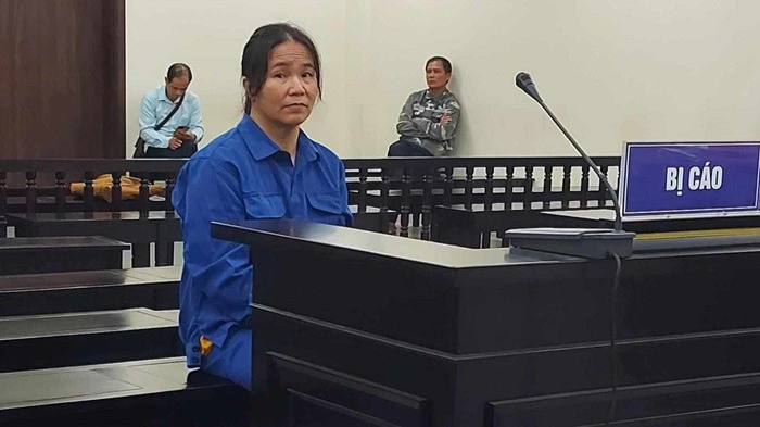 Bị cáo Phùng Thị Tâm tại phiên tòa