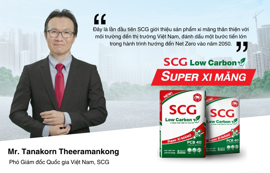 SCG lần đầu tiên giới thiệu sản phẩm SCG Low Carbon Super xi măng tại thị trường Việt Nam