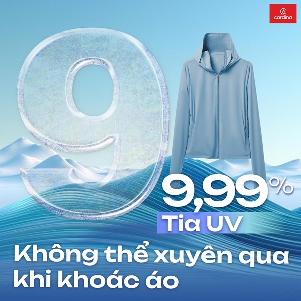 Công nghệ chống UV vượt trội từ áo chống nắng sợi lạnh Cardina